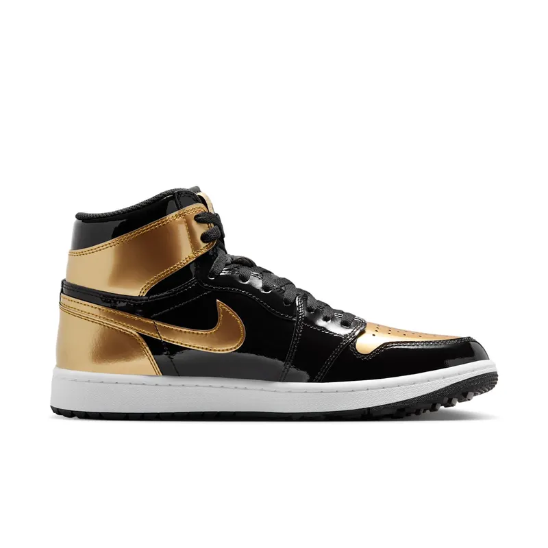 Jordan 1 Retro High Golf Patent Gold Toe (DQ0660-002)