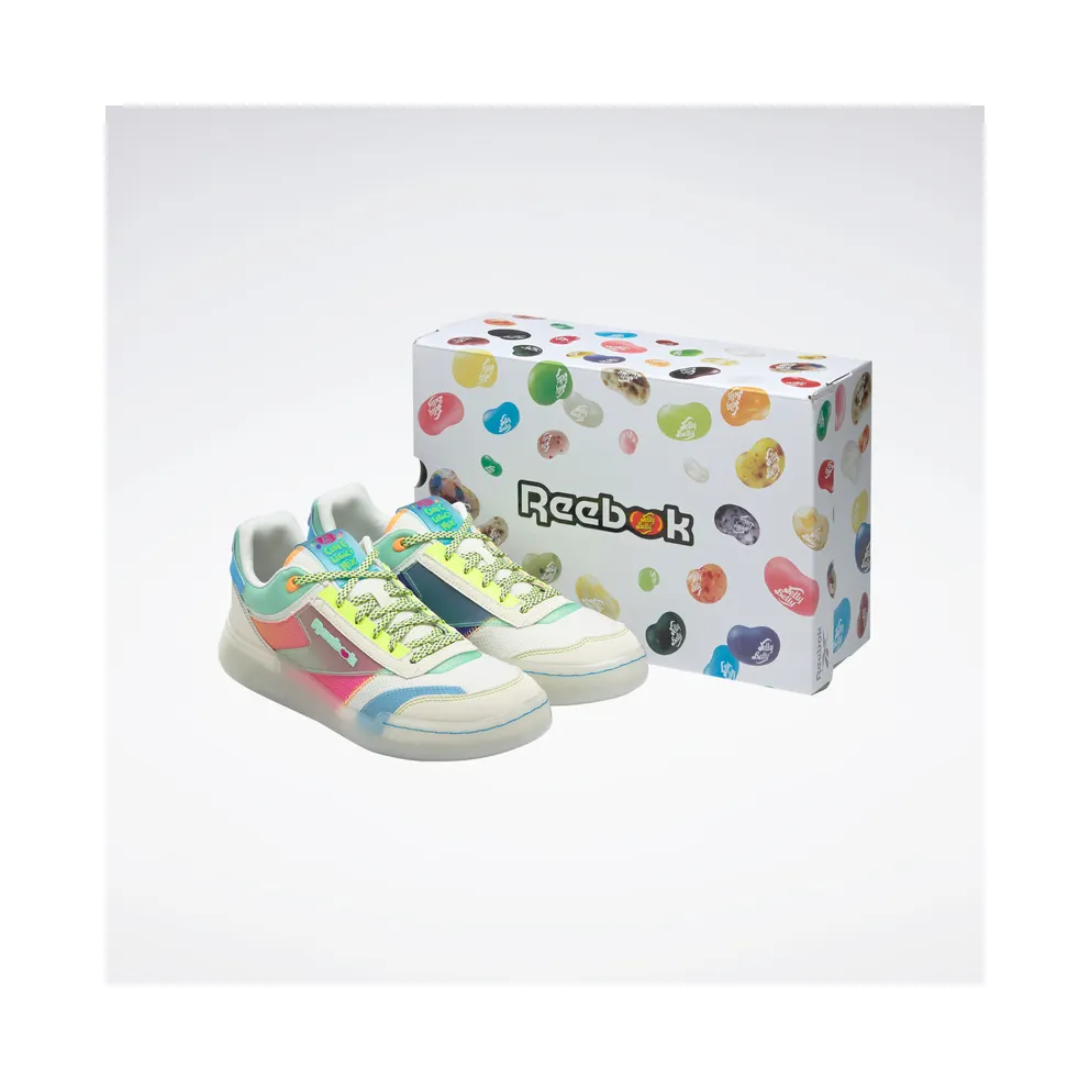 Reebok Jelly Belly Club C Legacy Shoes Cream White / Mint Glow / Sunset Orange