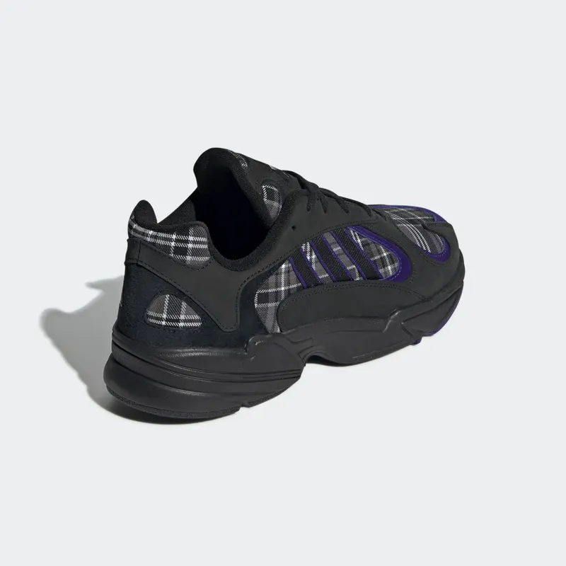 adidas Yung-1 Purple Plaid Core Black/Collegiate Purple/Core Black (EF3965)