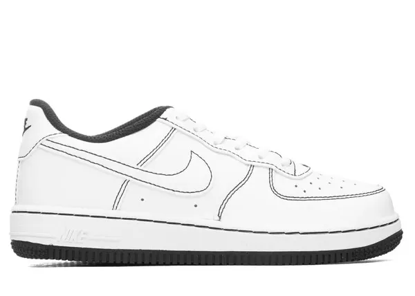 Nike Air Force 1 Low White Black Contrast Stitch (PS) (DC9672-104)