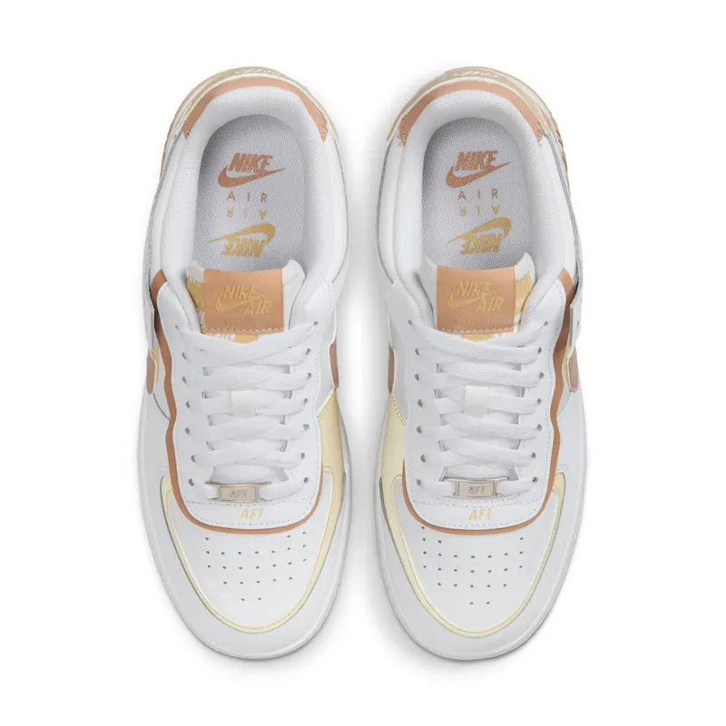 Nike Air Force 1 Low Shadow White Team Gold Rattan (DZ1847-111)