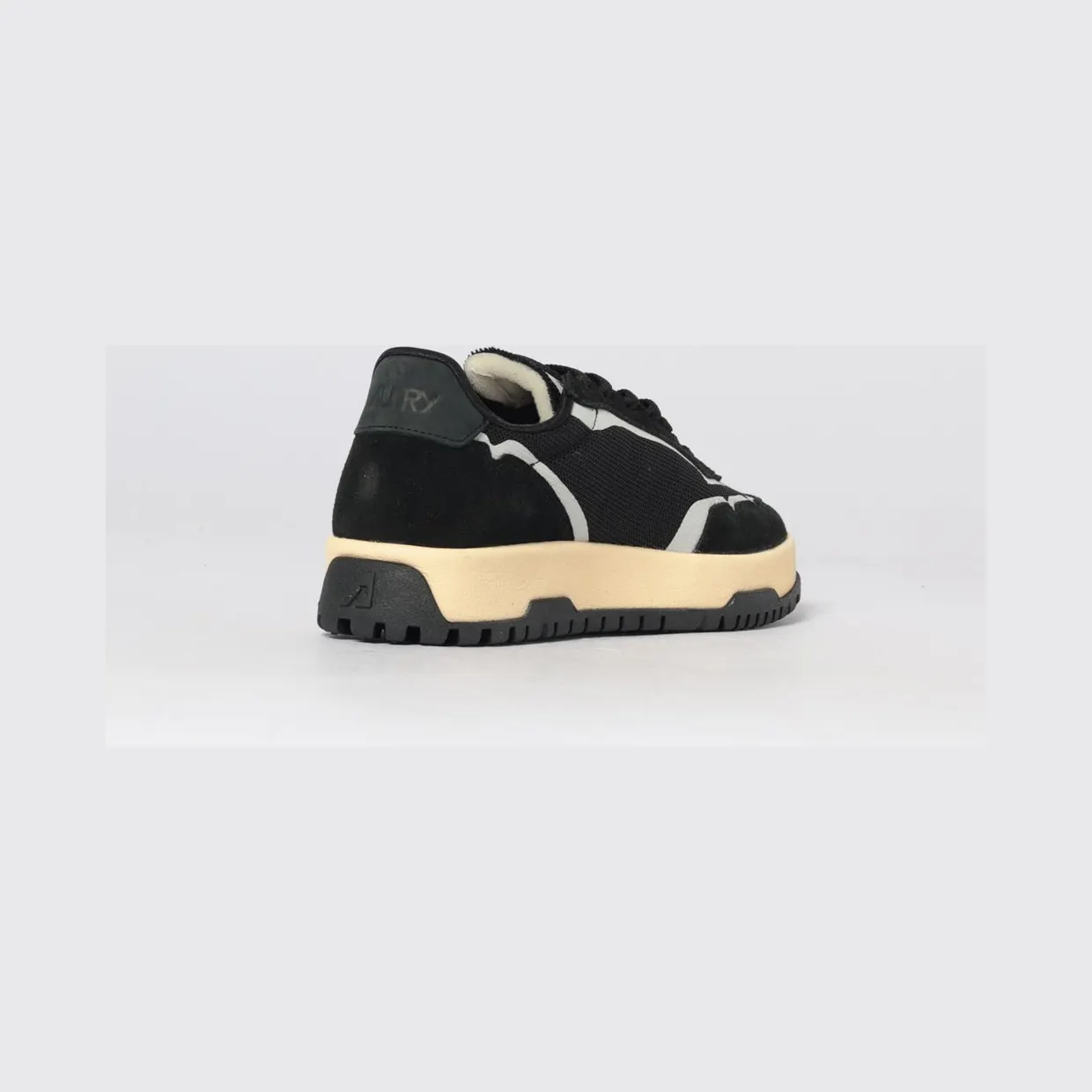 Autry Wildpace Low Suede and Mesh Sneakers Black (LDLMAK06) (2)