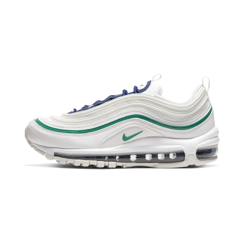 Nike Air Max 97 “Summit White / Deep Royal Blue / White / Neptune Green” (921733-107)