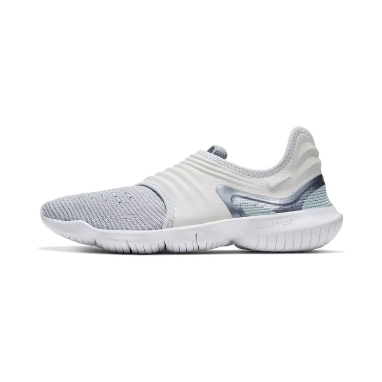 Nike Free RN Flyknit 3.0 Pure Platinum (W) “Pure Platinum / Wolf Grey / Metallic Cool Grey” (AQ5708-007)