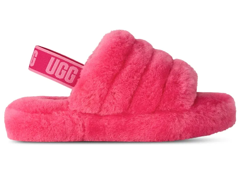UGG Fluff Yeah Slide Deep Coral Sachet Pink (1098494K-DRLS)