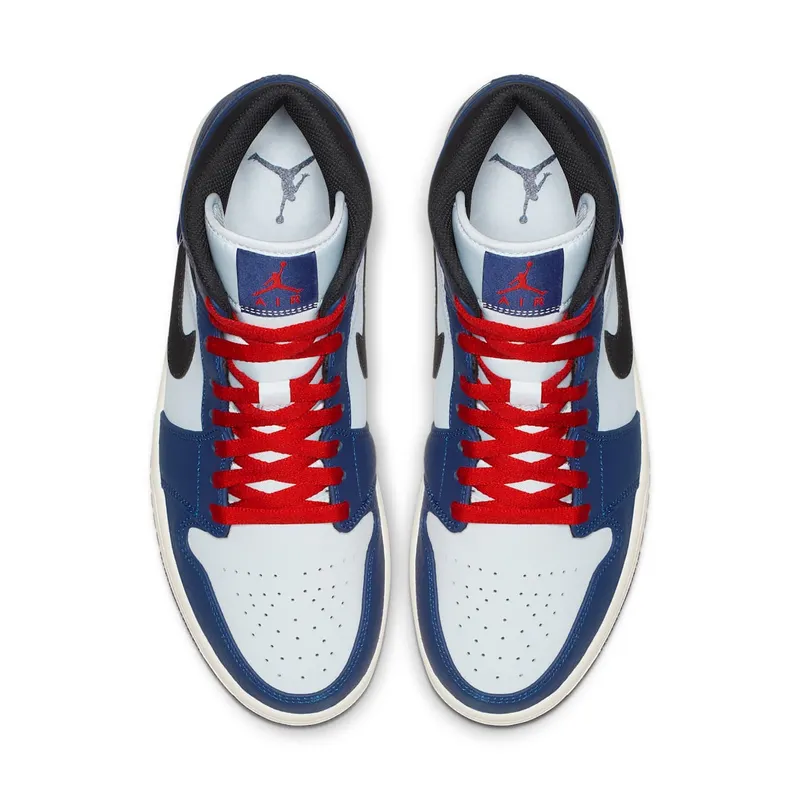 Air Jordan Nike AJ I 1 Mid Deep Royal Blue Black (852542-400)