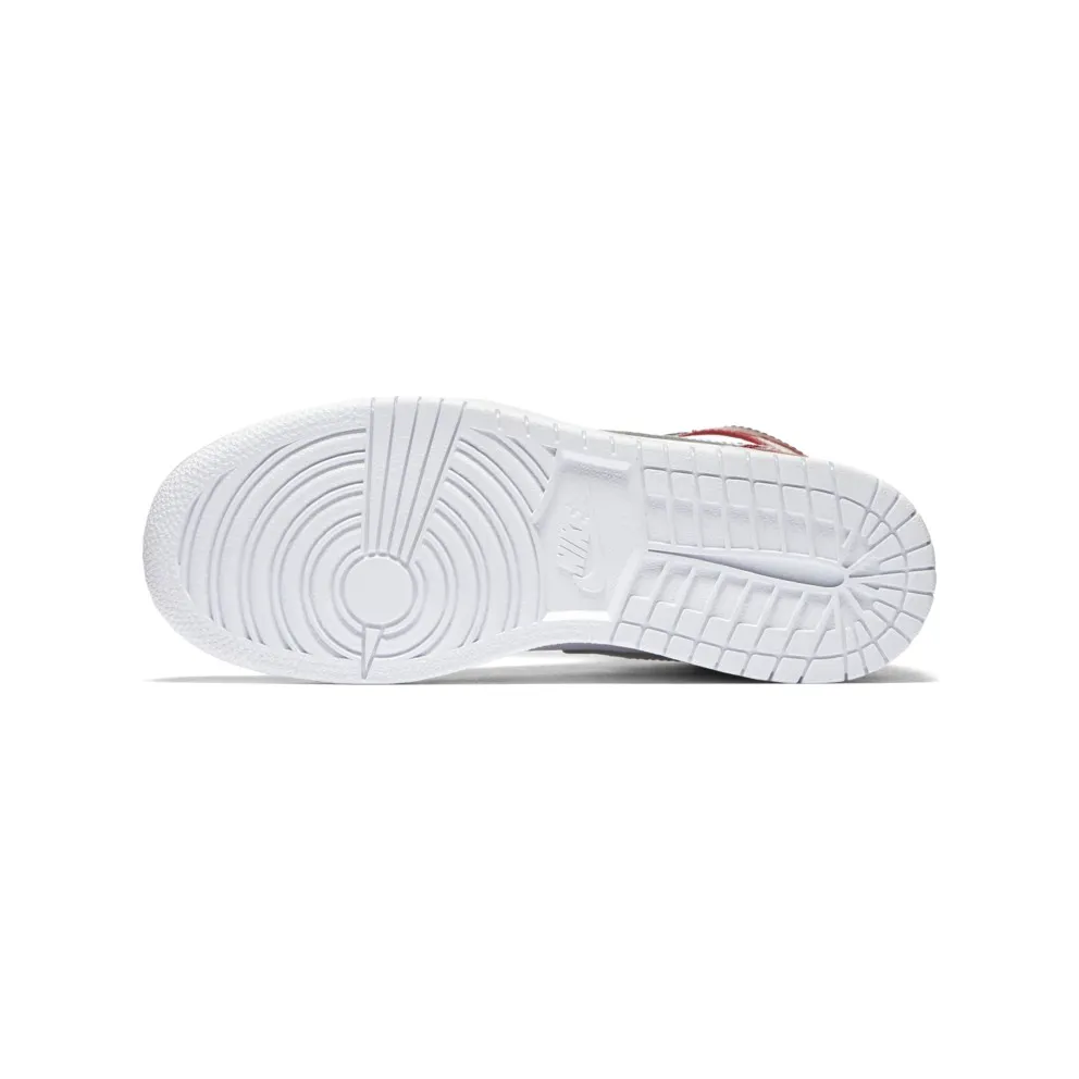 Jordan 1 Retro High Silver Medal (GS) Gym Red/Metallic Silver-White (705300-602)