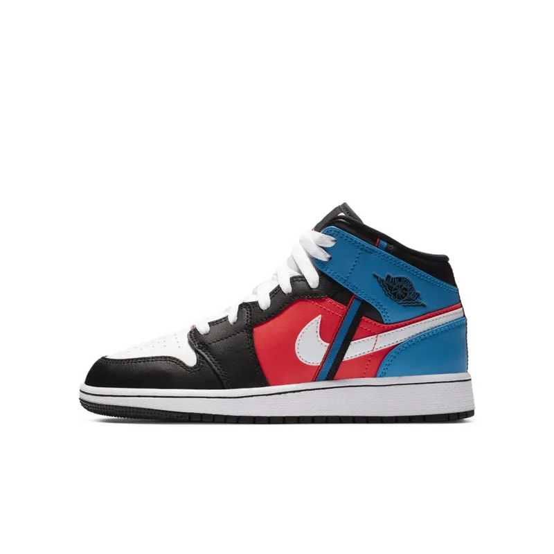 Air Jordan 1 Mid Blue Crimson (2020) (CV4891-001)