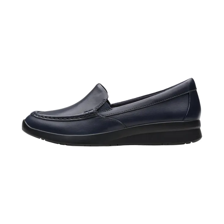 Clarks Ellowyn Lux “Navy Leather” (26180860)