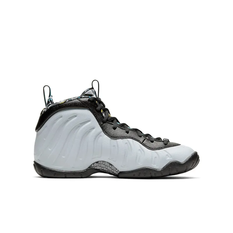 Nike Air Foamposite One Graffiti (GS) Muslin/Lavender Mist-Hyper Crimson-Volt (644791-009)