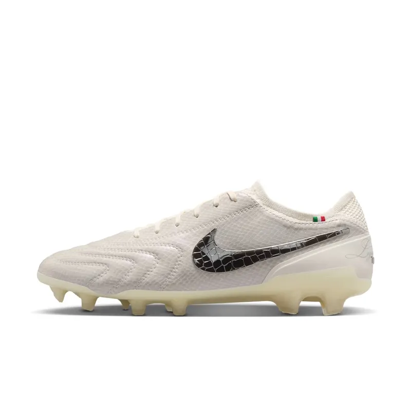 Nike Tiempo Legend 10 Elite Luxe FG Montebelluna Leather White Snakeskin (FZ1487-100)