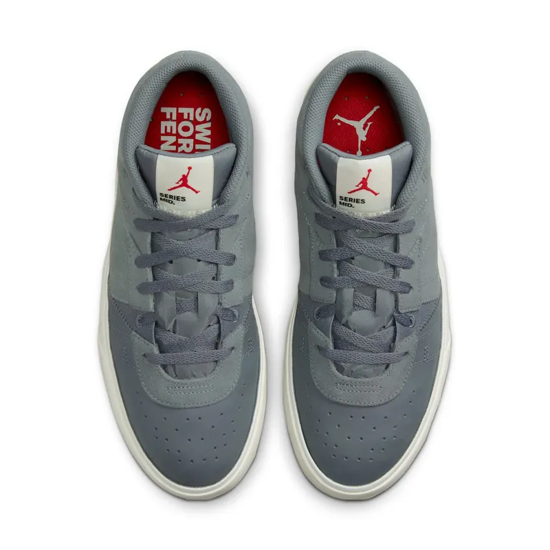 Jordan Series Mid Cool Grey Sail University Red Black (DA8026-002)
