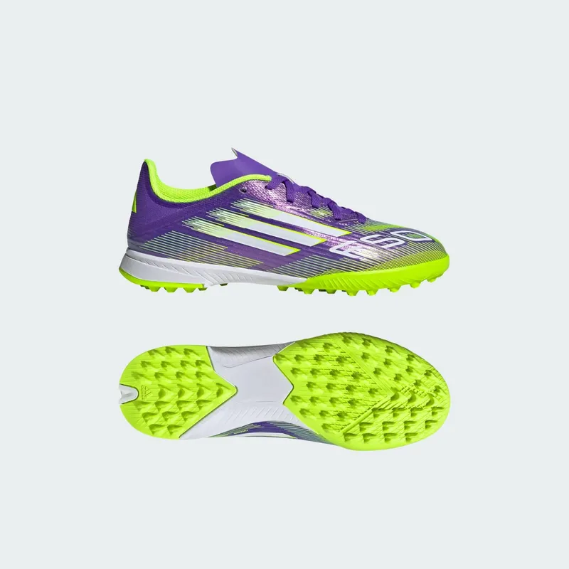 adidas F50 League TF Purple Rush Cloud White Lucid Lemon (JI0000)