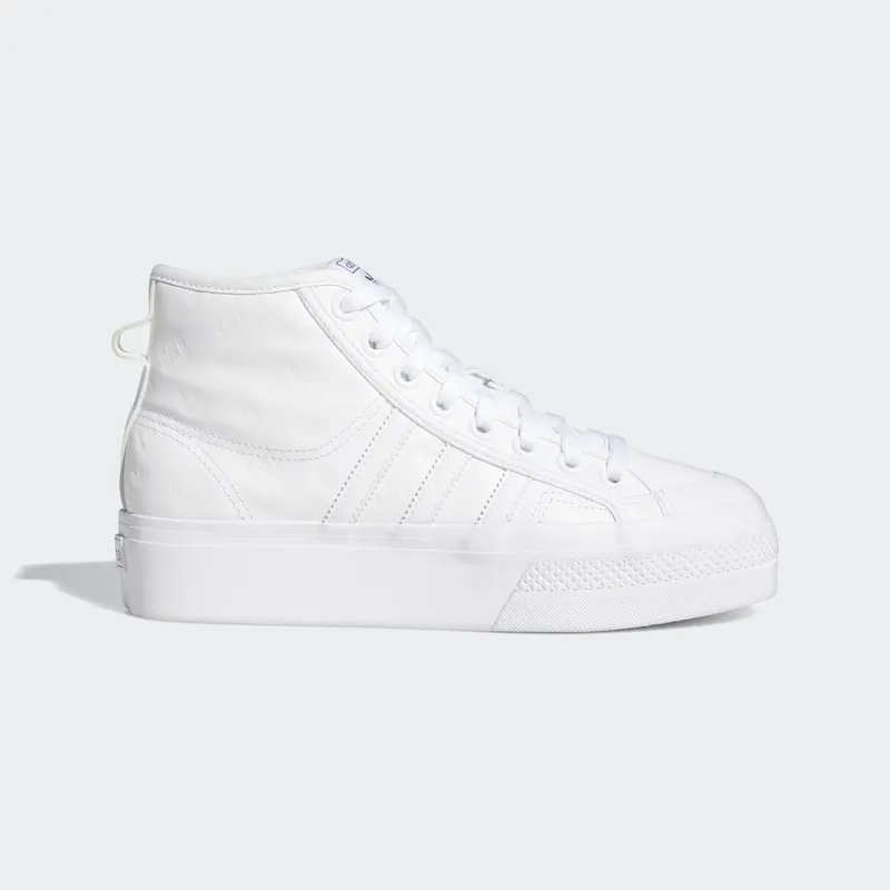 adidas Nizza Platform Mid Cloud White / Cloud White / Core Black (FY7602)