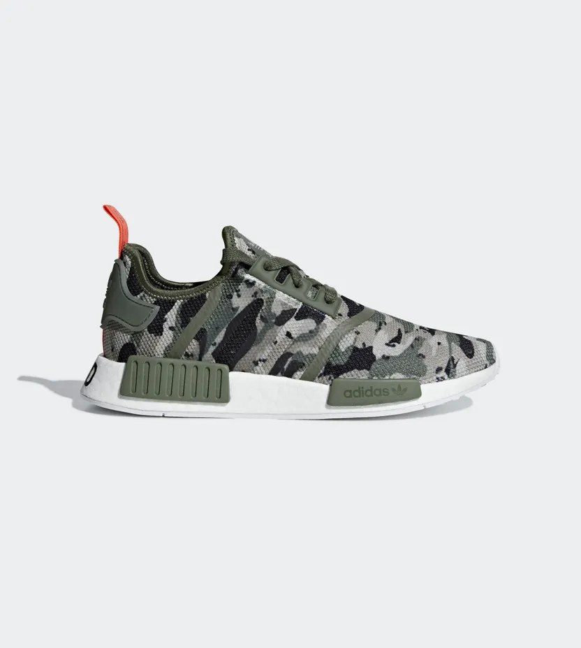 Adidas NMD_R1 ‘Camo’ Ash Silver/Ash Silver/Solar Red (G27914)