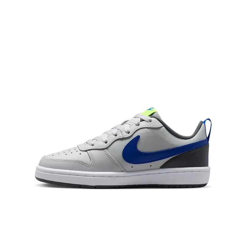 Nike Court Borough Low 2 Grey Fog Game Royal (GS) (BQ5448-012)