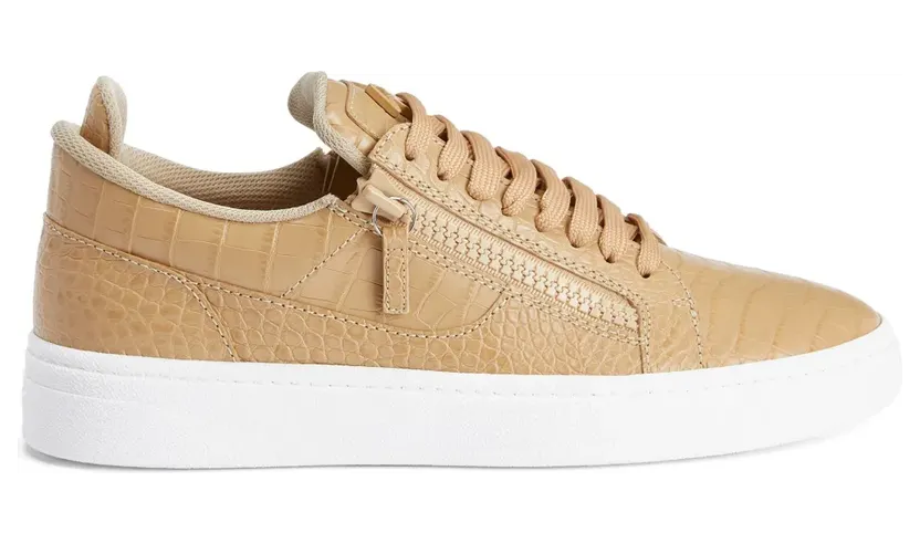 Giuseppe Zanotti GZ94 Sneakers mit doppeltem Reißverschluss – Nude (RU30029003)