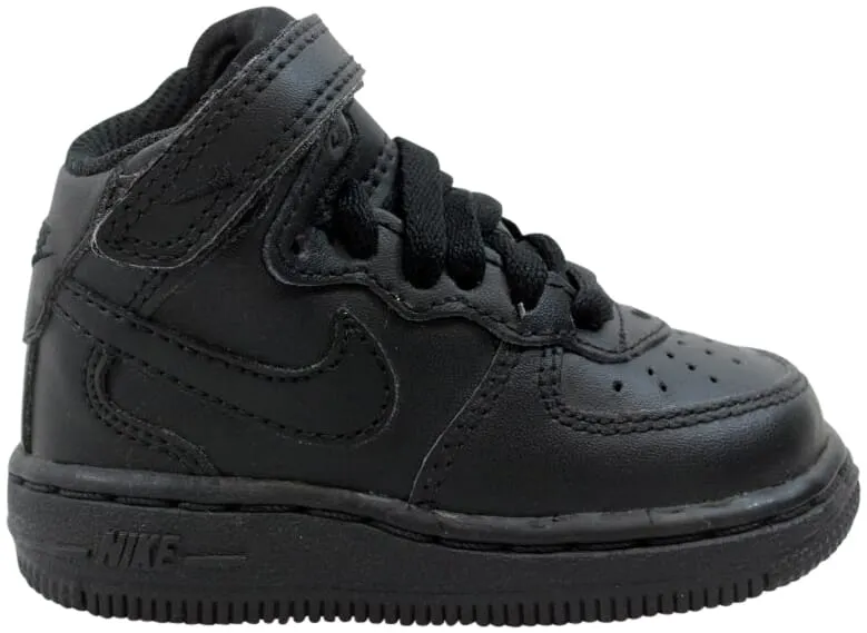 Nike Air Force 1 Mid Black Black (TD) Black/Black (314197-004)
