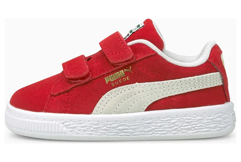 Puma Suede Classic XXI V Infants High Risk Red – Puma White (380564 02)