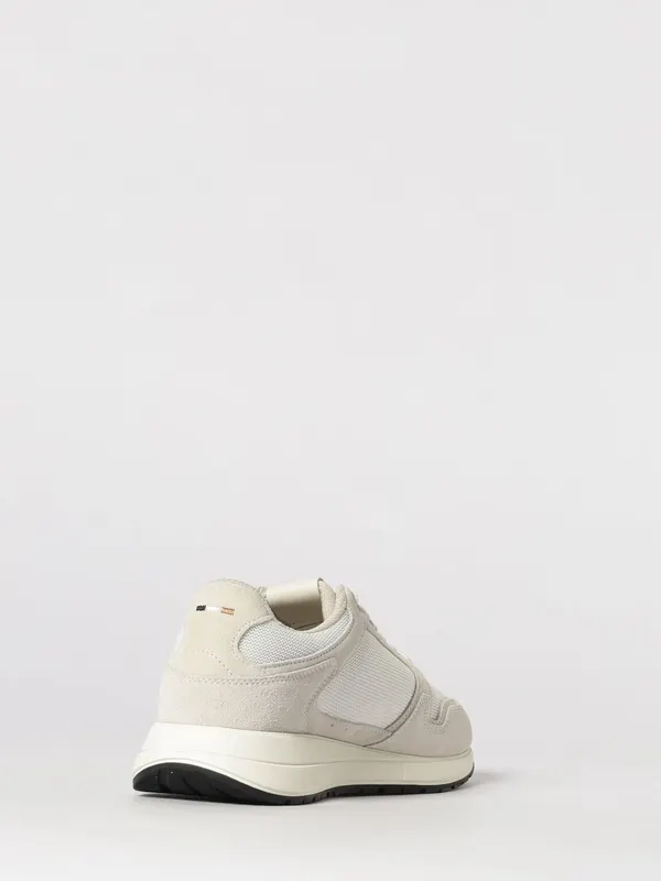 Boss Mesh and Suede Sneakers Yellow Cream (50554612121) (2)