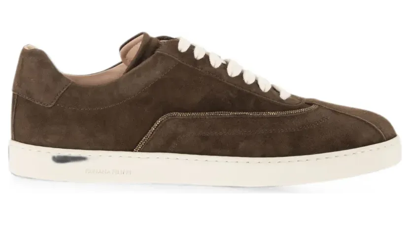 Fabiana Filippi Suède met metallic afwerking “Brown” (ASD216A849M508)