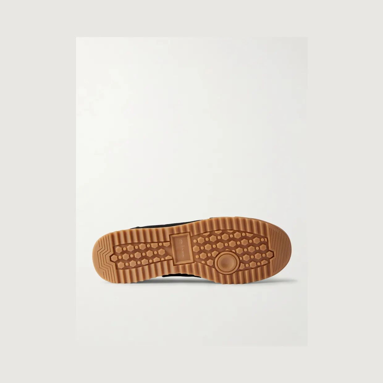 Kiton Logo-Embroidered Suede-Trimmed Stretch-Knit Sneakers Black (USSA514-N01532) (3)