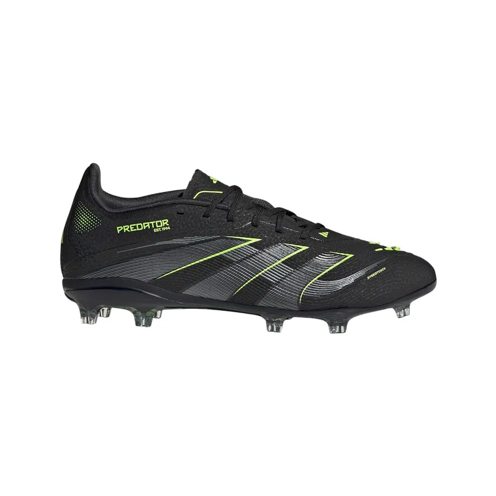 adidas Predator Elite FG Core Black Iron Metallic Lucid Lemon (JI1177)