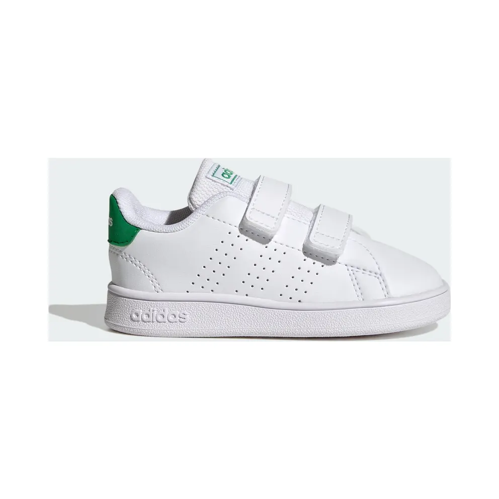 adidas Advantage Lifestyle Court Two Hook-and-Loop Schuh Cloud White / Green / Core Black (GW6500)