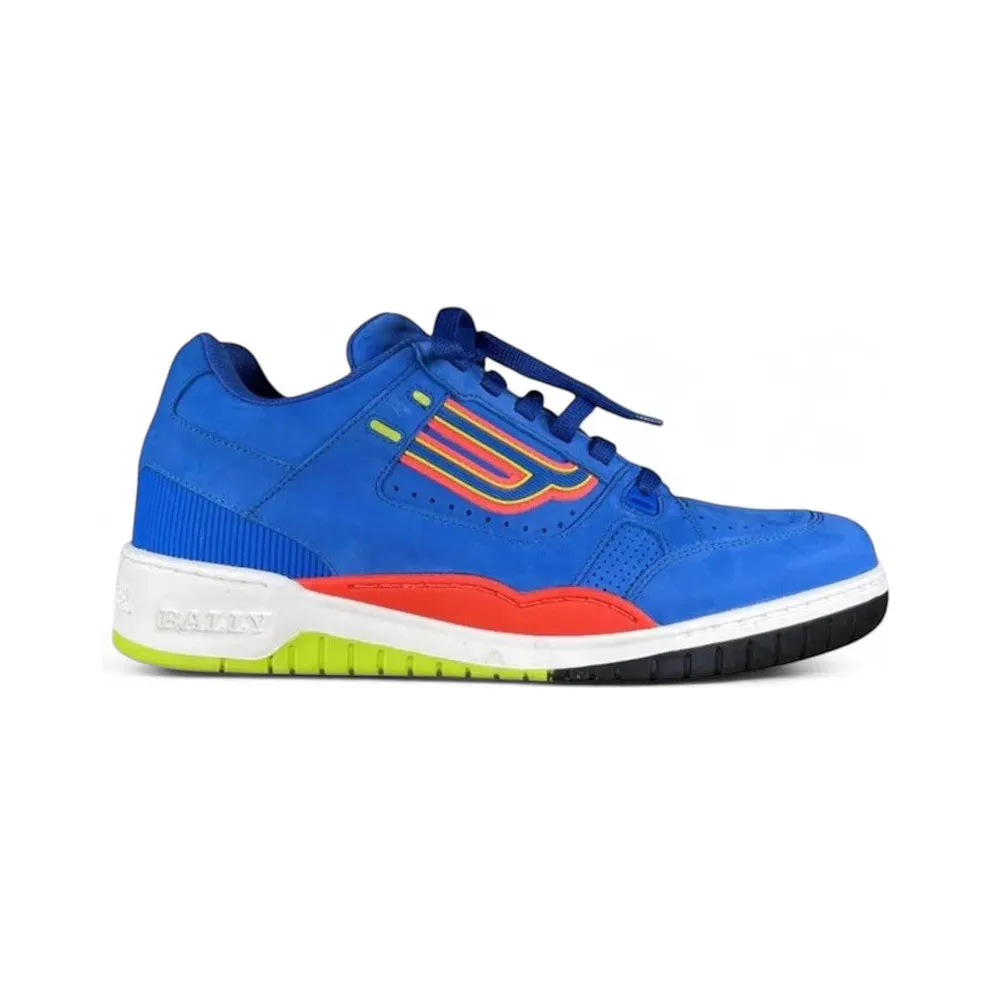 Bally Kuba Sneaker Royal Blue Orange Neon Yellow (6227960)