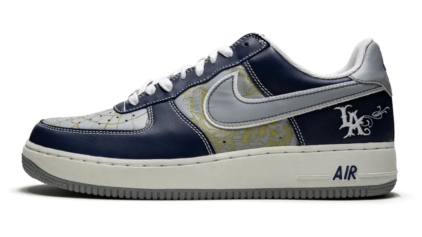 Nike Air Force 1 Mr Cartoon Blue Tattoo (Spiderweb) (311368-401)