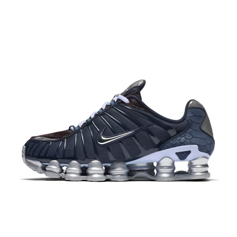 Nike Shox TL Python Pony Obsidian/Celestine Blue-Burgundy Ash-Metallic Silver (CQ4807-400)