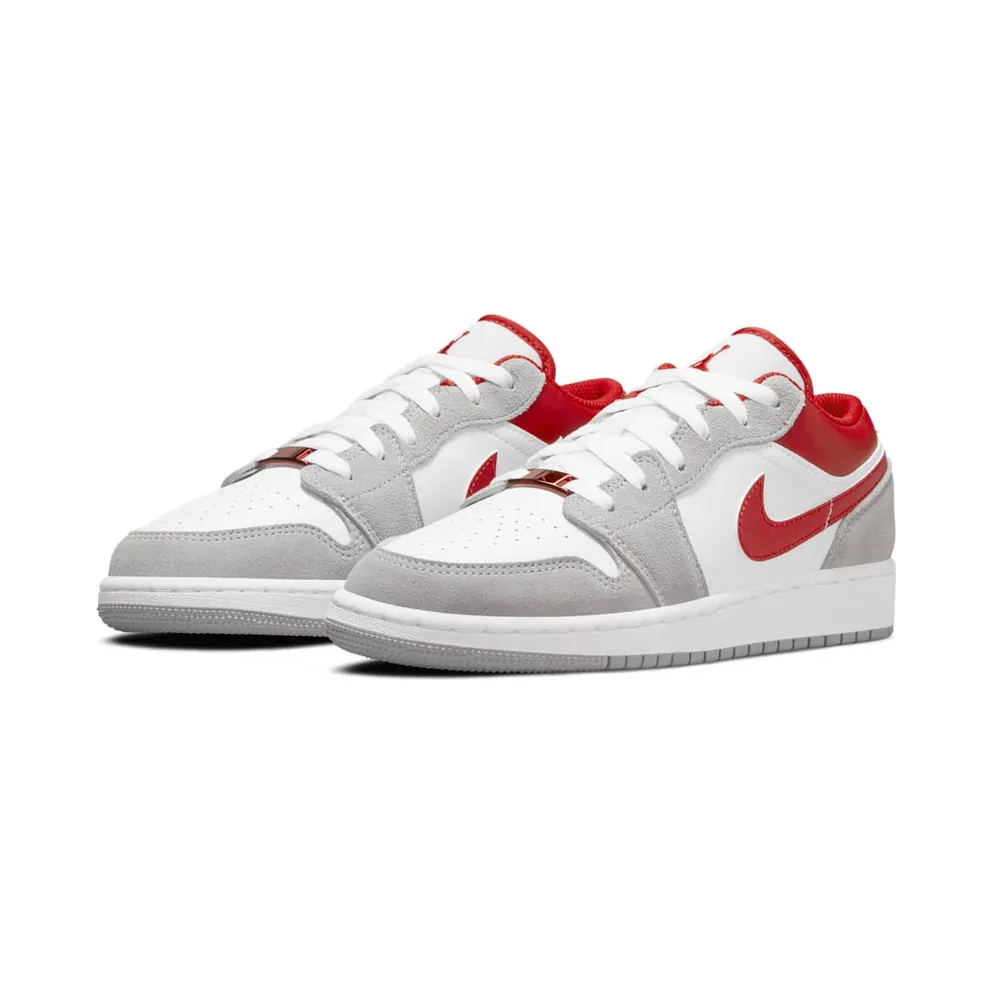 Air Jordan 1 Low SE Light Smoke Grey Gym Red (GS) (DM0589-016)