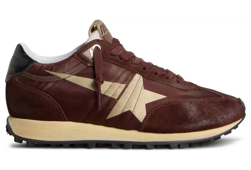 Golden Goose Marathon Sneakers mit Sternpatch – Braun (GWF00683F007841)