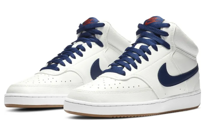 Nike Court Vision Mid ‘Summit White Blue Void’ Summit White/Firewood Orange/White/Blue Void (CD5466-104)