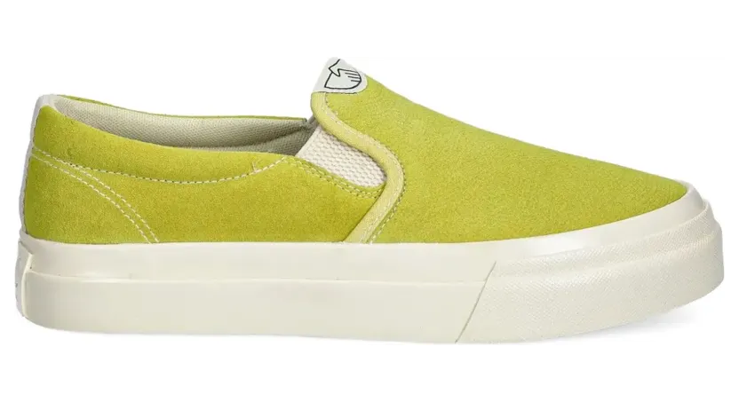 Stepney Workers Club Slip-On-Sneakers mit Logo-Patch – Grün (YA03234)