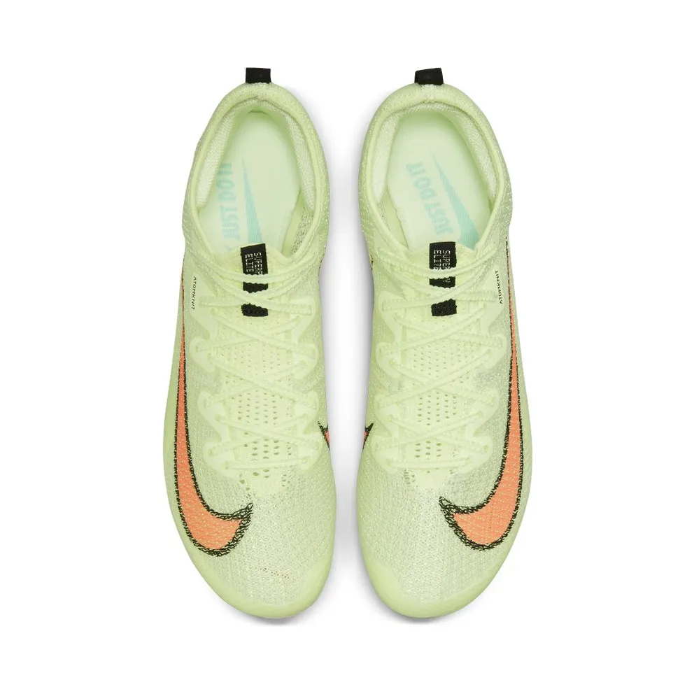 Nike Zoom Superfly Elite 2 Field and Track sprint spikes Yellow (CD4382-700)