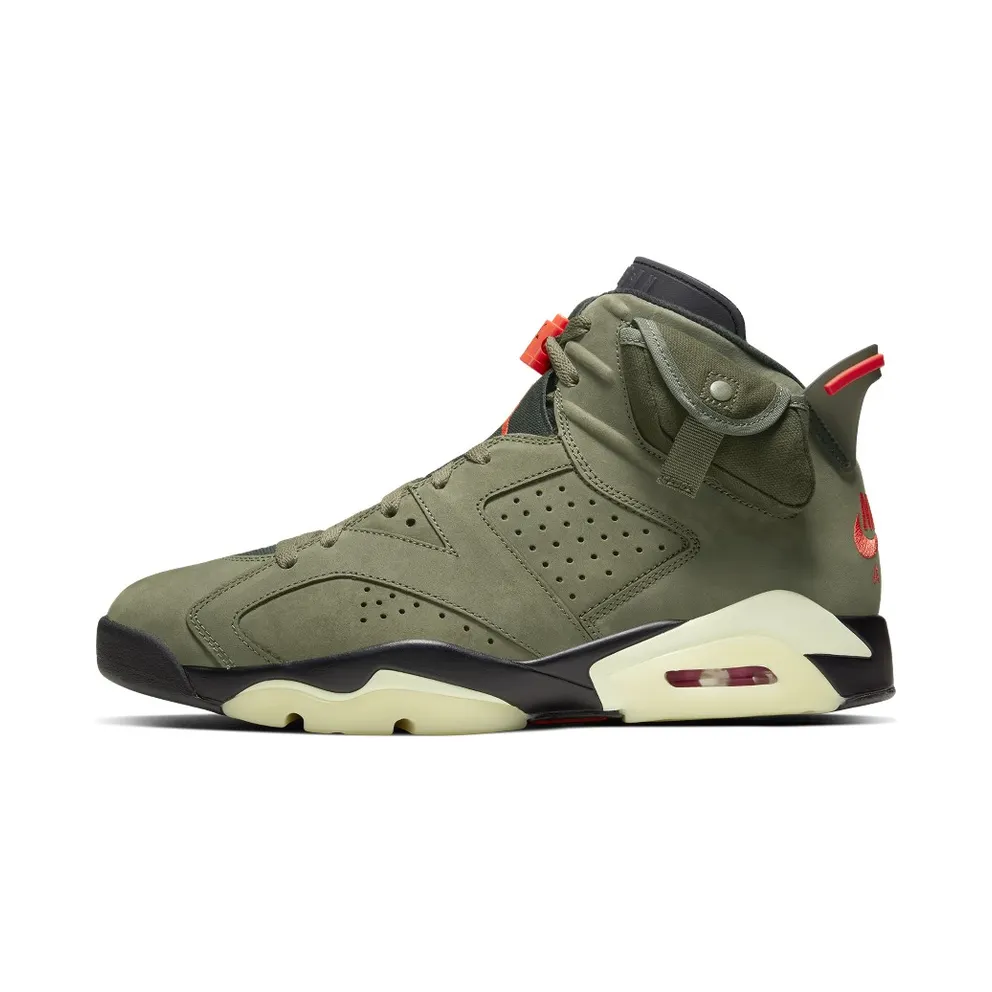 Air Jordan x Travis Scott Cactus Jack Nike AJ VI 6 ‘Medium Olive’ (2019) (CN1084-200)