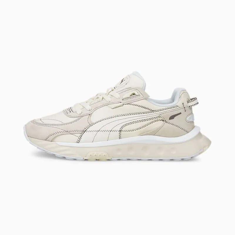 Women’s PUMA Wild Rider Embroidered Pristine/Whisper White (383698-03)