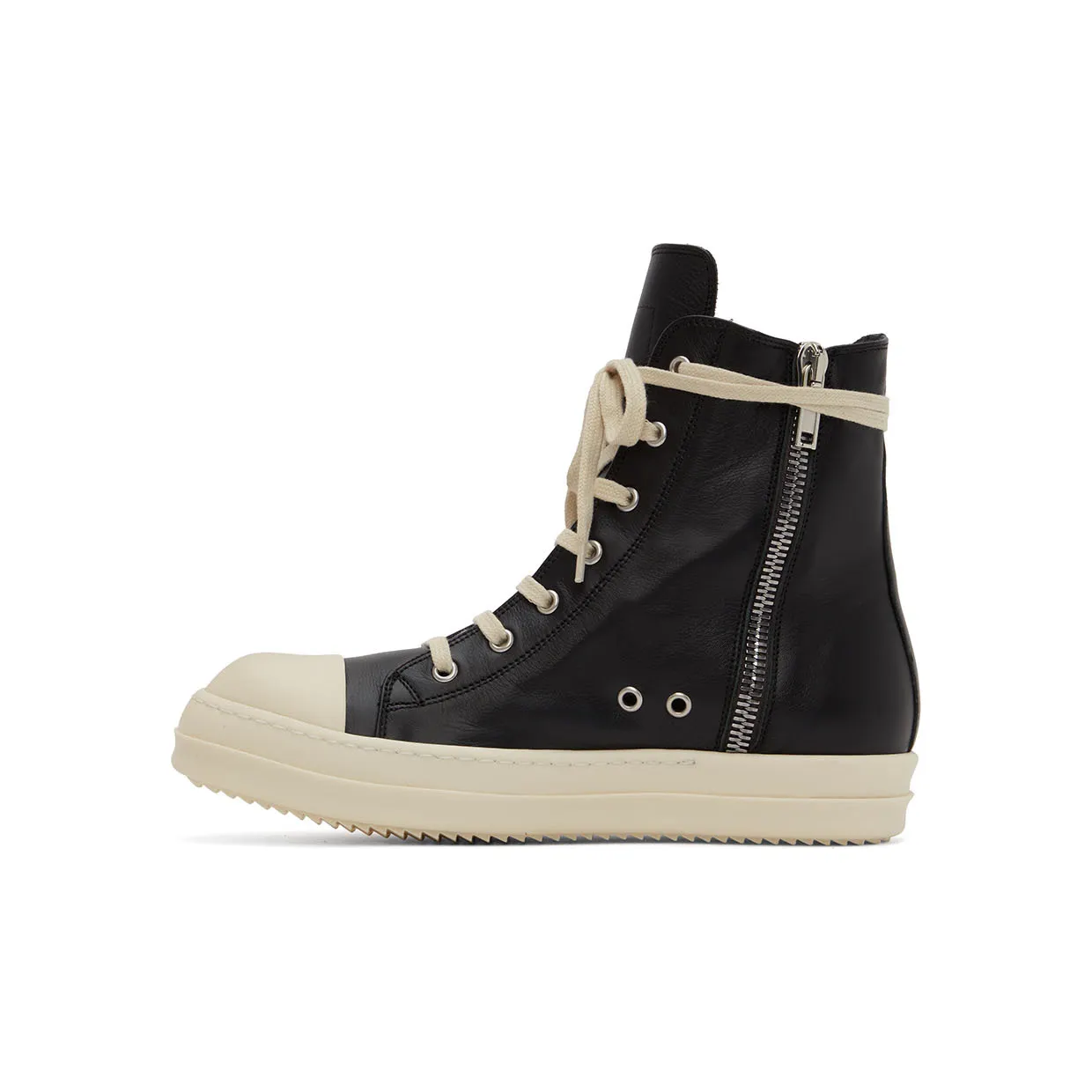 Rick Owens Black Strobe Sneakers (RU02B2890 LPO) (3)