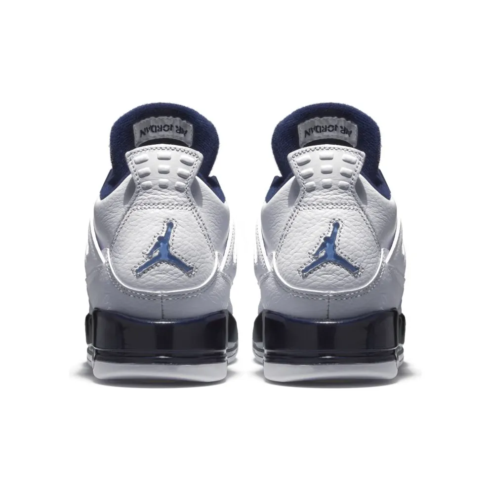 Jordan 4 Retro Columbia 2015 (GS) White/Legend Blue-Midnight Navy (408452-107)
