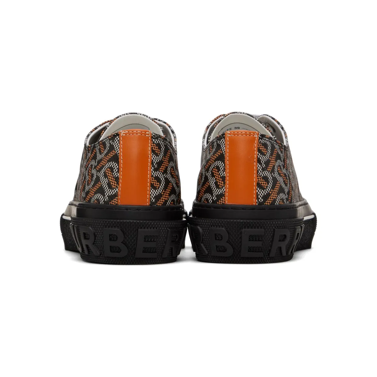 Burberry Black Monogram Print BLACK/WHITE/ORANGE (8059253) (2)