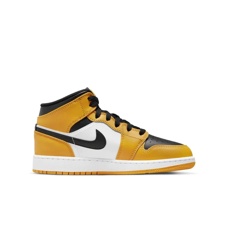 Jordan 1 Mid Older Kids’ Yellow (554725-701)