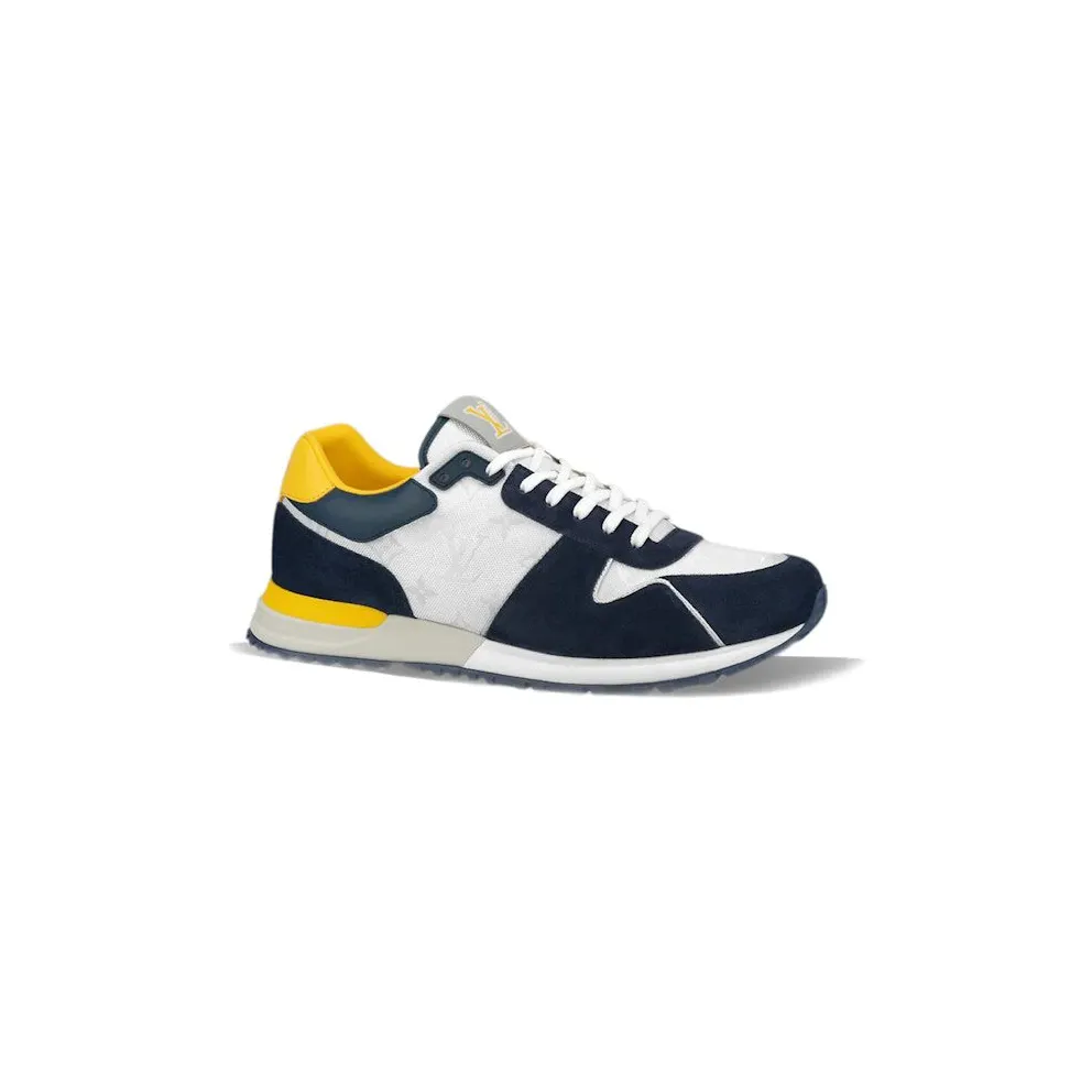 Louis Vuitton Run Away Trainers Blue Yellow White (1ABMF9)