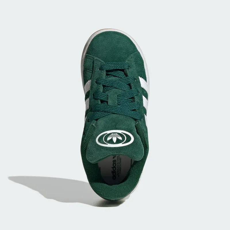adidas Campus 00s Elastic Lace Kids Dark Green / Cloud White / Gum (JI4332)