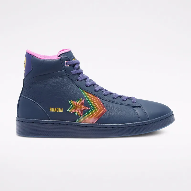 Converse Heart Of The City Pro Leather High Top Obsidian/hyper Magenta (170237C)