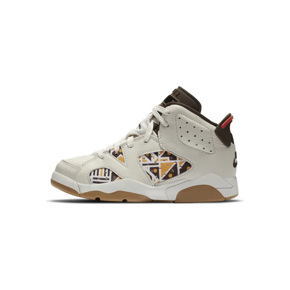 Air Jordan 6 Retro Quai54 Sail Brown (PS) (2020) (CZ6507-100)