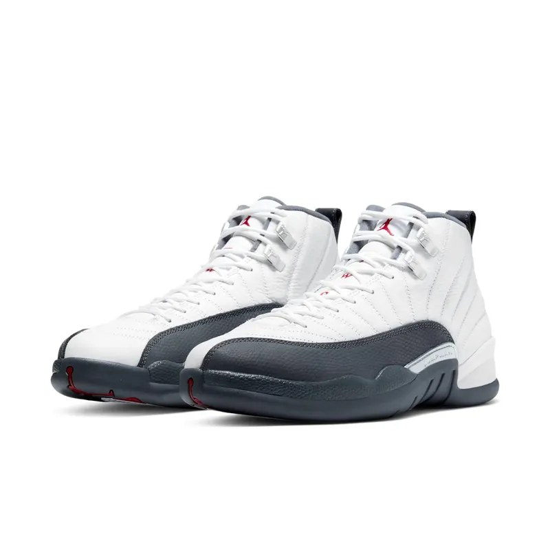Jordan 12 Retro White Dark Grey White/Dark Grey-Gym Red (130690-160)