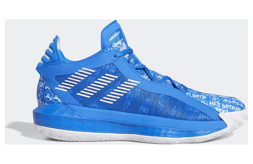 Adidas Dame 6 ‘Glory Blue’ Glory Blue/Cloud White/Glory Blue (FU6809)