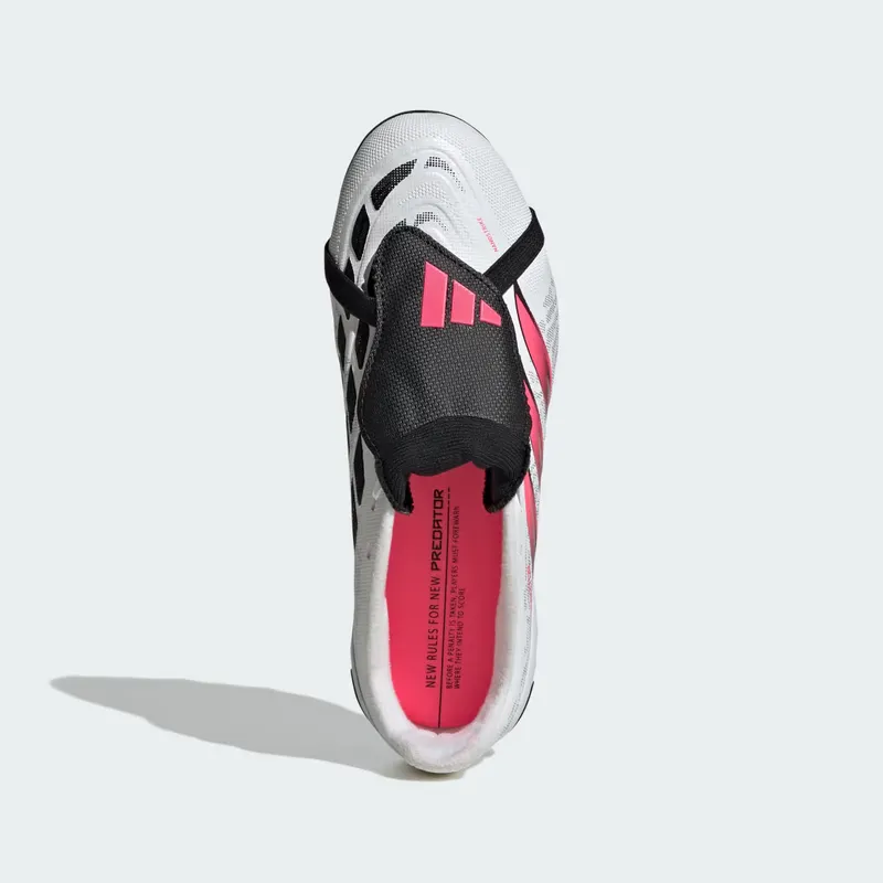 Adidas Predator League Fold-Over Tongue FG Kids Football Boots, White (IH2107)