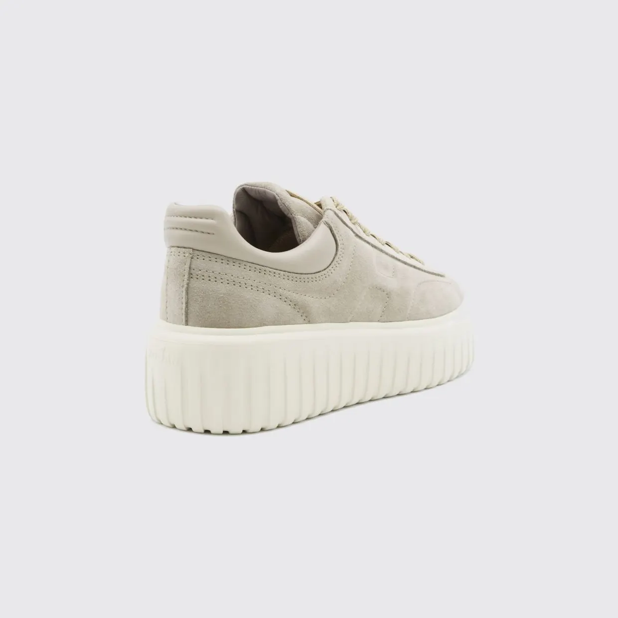 Hogan H-Stripes Suede Platform Sneakers Beige (HXW6450FC6TPJQC803) (2)